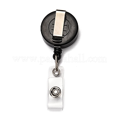 Flat Round ABS Plastic Badge Reel&nbsp;AJEW-I053-37F