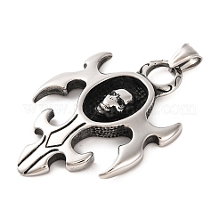 316 Surgical Stainless Steel Pendants Rhinestone Setting&nbsp;STAS-Z073-37AS