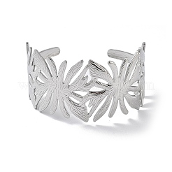 304 Stainless Steel Cuff Bangles for Women&nbsp;BJEW-Z078-22P