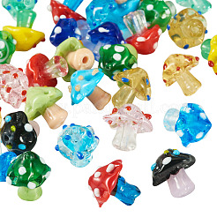 30Pcs 15 Colors Handmade Lampwork Bumpy Beads&nbsp;LAMP-TA0002-39