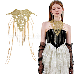 Gothic Polyester Lace Shoulder Chains for Wedding Dress&nbsp;AJEW-GA0010-27