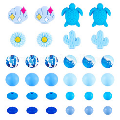 108Pcs Food Grade Eco-Friendly Silicone Beads&nbsp;SIL-TA0002-74