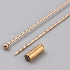 Brass Brooch Findings&nbsp;KK-WH0062-180KCG