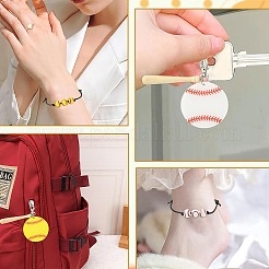 8Pcs Acrylic & Wood Pendant Decoration&nbsp;HJEW-CJ00052