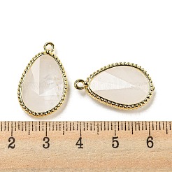 Natural Quartz Crystal Rock Crystal Faceted Pendants&nbsp;G-M431-14G-02