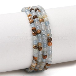 Natural Blue Calcite Beads Strands&nbsp;G-K427-A01-3mm