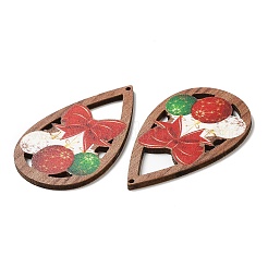 Single Face Printed Wood Big Pendants&nbsp;WOOD-D025-10