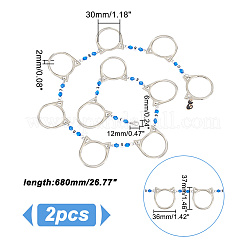 Acrylic Beaded Link Knitting Row Counter Chains&nbsp;HJEW-AB00399