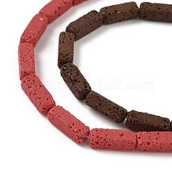 Handmade Porcelain Imitation Lava Rock Beads Strands&nbsp;PORC-P032-05M