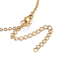 Ion Plating(IP) 304 Stainless Steel Pendant Necklaces&nbsp;NJEW-Z008-02G