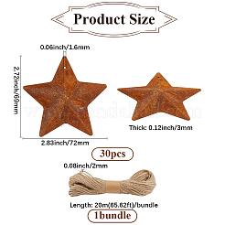Star Rust Iron Big Pendants&nbsp;IFIN-GF0001-09B