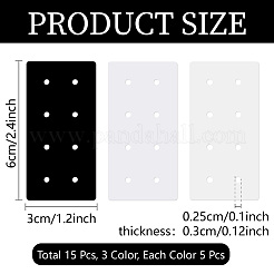 15Pcs 3 Colors Acrylic Earring Organizer Display Stands&nbsp;EDIS-WH20015-004