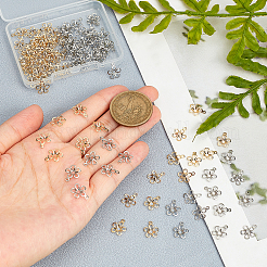 100Pcs 2 Colors 304 Stainless Steel Pendant Open Back Bezel Cabochon Settings&nbsp;STAS-DC0008-81