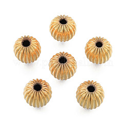 Brass Grooved Beads&nbsp;KK-N259-27A