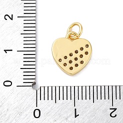 Brass Micro Pave Cubic Zirconia Pendants&nbsp;KK-S510-49G-03