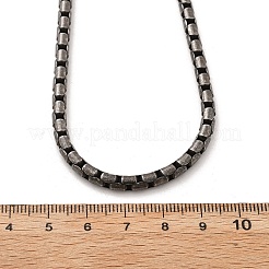 304 Stainless Steel Boston Link Chain Necklaces for Women Men&nbsp;NJEW-A033-03F-AS