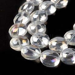 Transparent Electroplate Glass Bead Strands&nbsp;EGLA-P049-01A-AB01