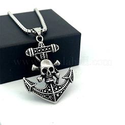 Vintage Viking Anchor Pendant 304 Stainless Steel Men’s Fashion Necklaces&nbsp;IH1305