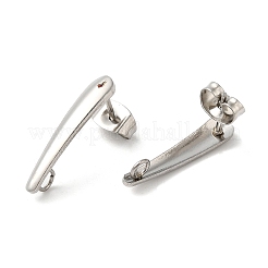Tarnish Resistant 304 Stainless Steel Stud Earring Findings&nbsp;STAS-Z051-01P