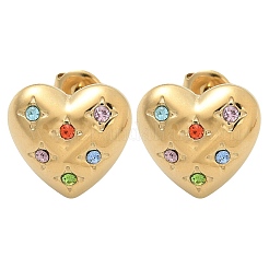 Ion Plating(IP) 304 Stainless Steel Stud Earrings&nbsp;EJEW-A118-06G-06