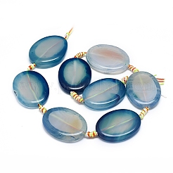 Natural Banded Agate/Striped Agate Beads Strands&nbsp;G-L544-026A