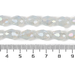 Opaque Solid Color Electroplate Glass Beads Strands&nbsp;EGLA-N013-J6mm-B02