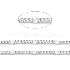 304 Stainless Steel Enamel Curb Chains&nbsp;CHS-P013-01P-11