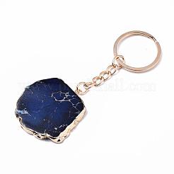 Natural Regalite/Imperial Jasper/Sea Sediment Jasper Keychain&nbsp;G-N0326-002C