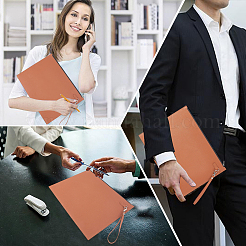 Rectangle PU Leather Meeting File Bag&nbsp;AJEW-WH20019-115A