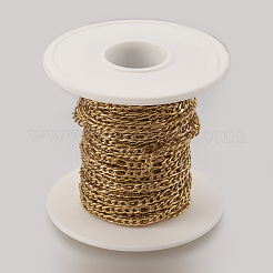 Ion Plating(IP) Handmade 304 Stainless Steel Figaro Chains&nbsp;STAS-P200-14G