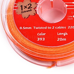 2-Ply Round Waxed Cotton Thread Cords&nbsp;YC-T004-01A-28