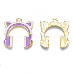 Alloy Enamel Pendants&nbsp;PALLOY-N170-022A-NR