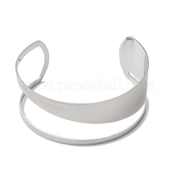 304 Stainless Steel Cuff Bangles&nbsp;BJEW-F521-01P