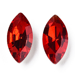 Pointed Back Glass Rhinestone Cabochons&nbsp;RGLA-T083-5x10mm-07