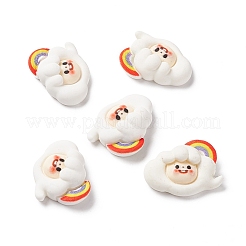 Opaque Resin Cabochons&nbsp;RESI-G036-E01
