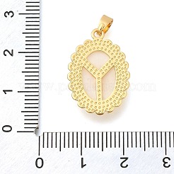 Brass Micro Pave Cubic Zirconia with Acrylic Pendants&nbsp;KK-S049-24G