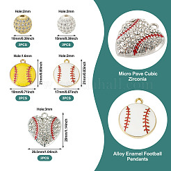 Baseball Sport Theme DIY Jewelry Making Findings Kits&nbsp;DIY-TA0011-99