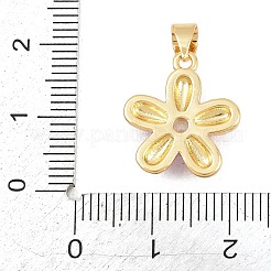 Brass Micro Pave Clear Cubic Zirconia Pendants&nbsp;KK-C170-26G-04