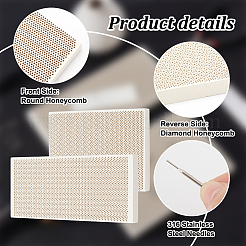 Quartz Honeycomb Ceramic Soldering Boards&nbsp;AJEW-OC0005-53C