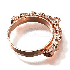 Alloy Open Back Bezel Pendants&nbsp;PALLOY-I223-17RG