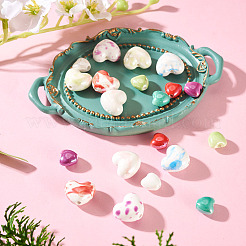 20Pcs 10 Colors Handmade Porcelain Beads&nbsp;PORC-TA0001-56