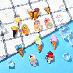13Pcs 13 Styles Ice Cream Series Resin Brass Lapel Pin Backs for Backpack Clothes&nbsp;JEWB-CJ0001-57