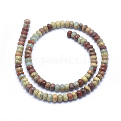 Natural Aqua Terra Jasper Beads Strands&nbsp;G-N0128-49-6mm