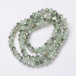 Electroplate Glass Beads Strands&nbsp;EGLA-A034-J8mm-S06