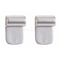 Brass Glue-on Flat Pad Bails&nbsp;KK-D519-B-S
