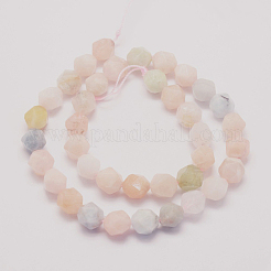 Natural Morganite Beads Strands&nbsp;G-E359-14-8mm