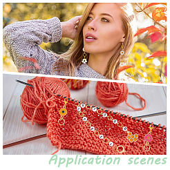 DIY Bee Daisy Knitting Tool Sets&nbsp;HJEW-UN00027