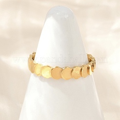 Flat Round 304 Stainless Steel Finger Rings&nbsp;RJEW-V001-01G