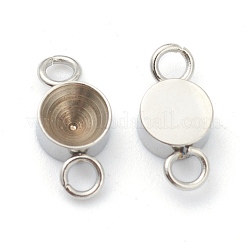 Tarnish Resistant 202 Stainless Steel Connector Rhinestone Settings&nbsp;STAS-F266-19C-P