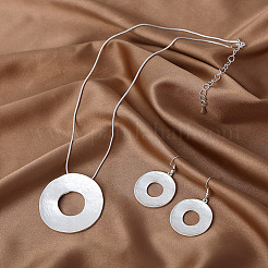 Alloy Dangle Earrings & Pendant Necklaces Sets for Women&nbsp;FS-WG44CF3-02